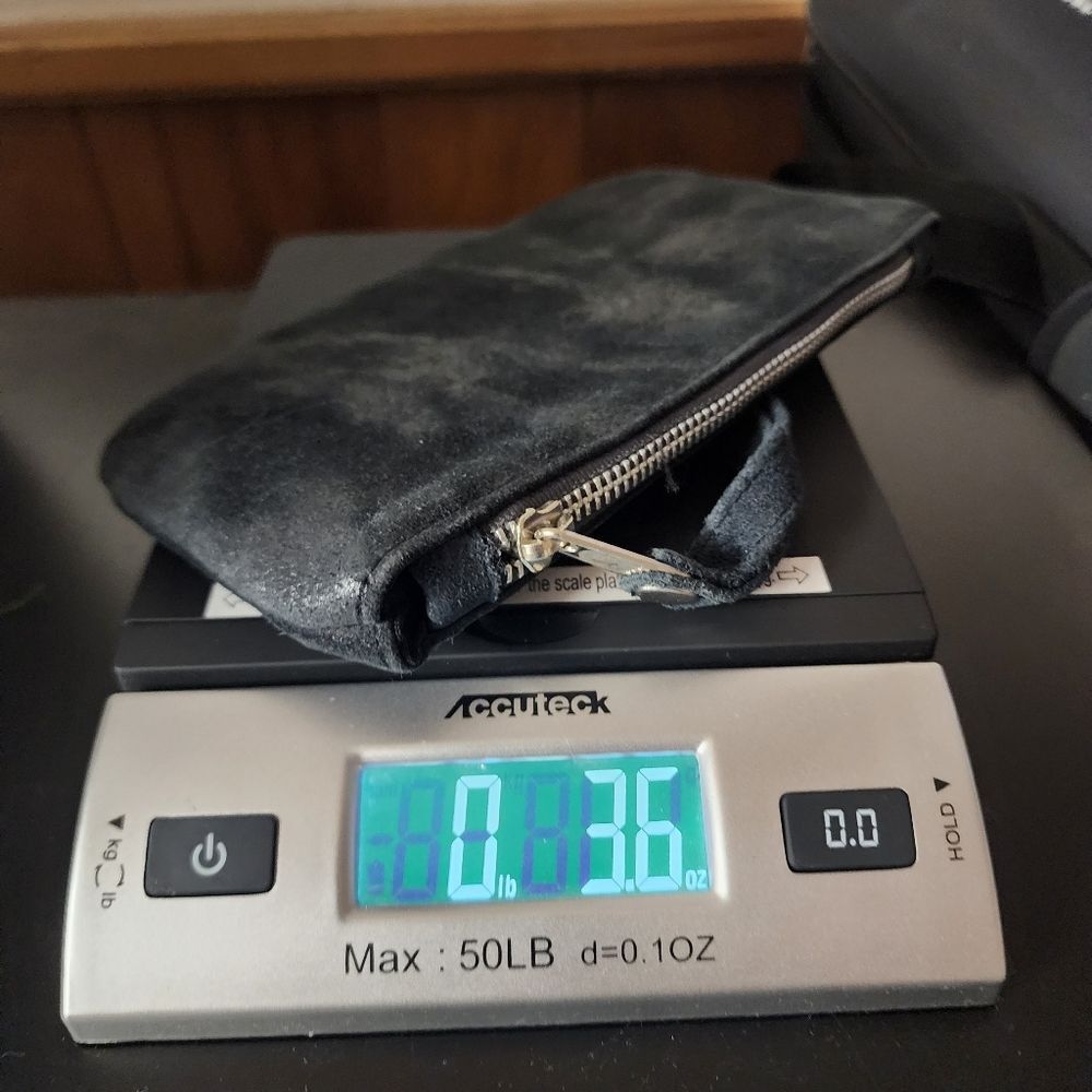 Cofi black metallic leather wristlet pouch - Picture 9 of 9